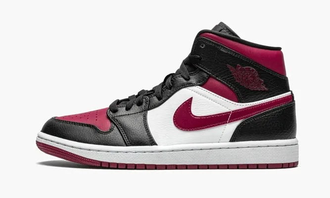 Кроссовки Air Jordan 1 Mid «Bred Toe» белый