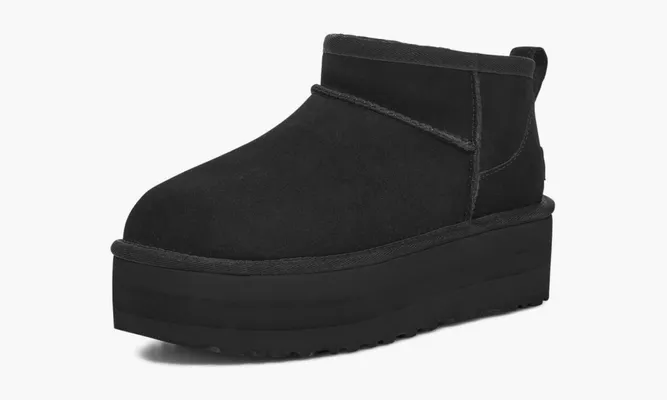 Обувь UGG Classic Ultra Mini Platform WMNS «Black» черный