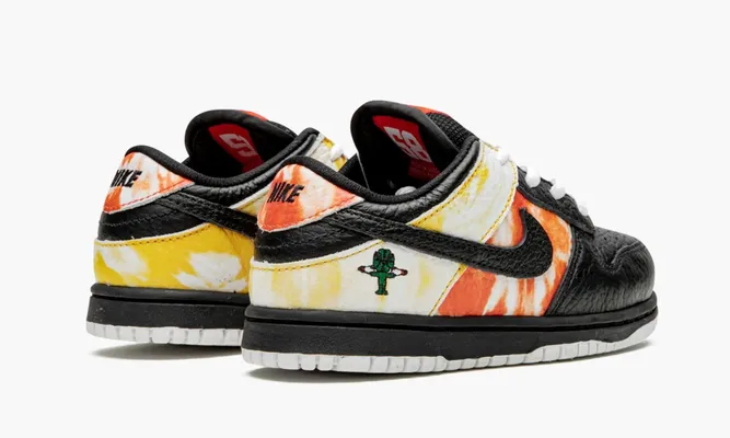 Для самых маленьких Nike SB Dunk Low Qs TD «Tie-dye Rayguns 2019 - Black» Kids разноцветный