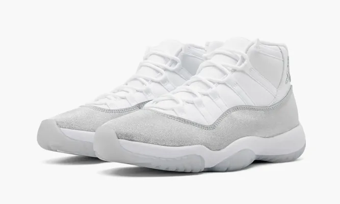 Для баскетбола Jordan 11 Retro WMNS «Metallic Silver» белый