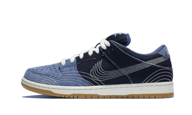 Кроссовки Nike SB Dunk Low Sashiko Denim Gum синий