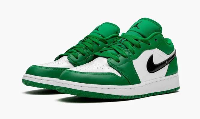 Кроссовки Air Jordan 1 Low GS «Pine Green» зеленый