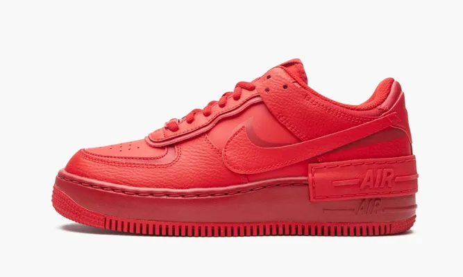 Кроссовки Nike Air Force 1 Low Shadow WMNS «Triple Red» красный