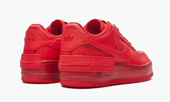 Кроссовки Nike Air Force 1 Low Shadow WMNS «Triple Red» красный