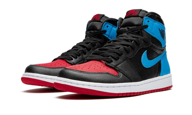 Кроссовки Air Jordan 1 High OG WMNS «Unc To Chicago» черный,синий