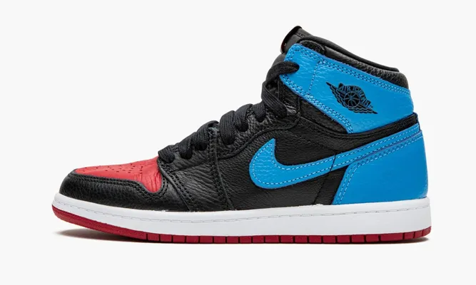 Для самых маленьких Air Jordan 1 High OG PS «Unc To Chicago» Kids черный,синий