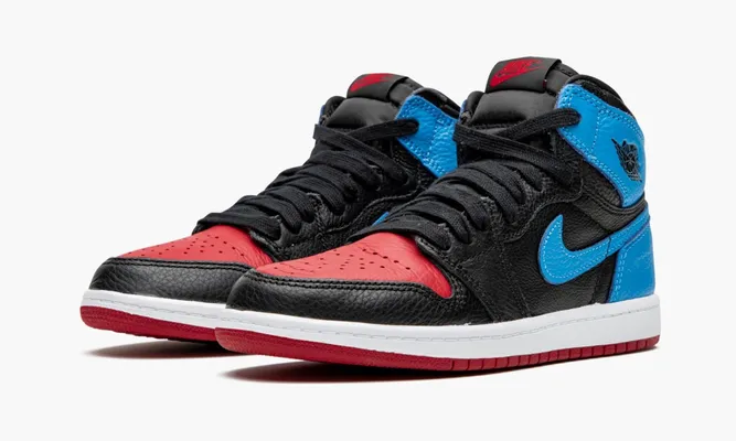Для самых маленьких Air Jordan 1 High OG PS «Unc To Chicago» Kids черный,синий