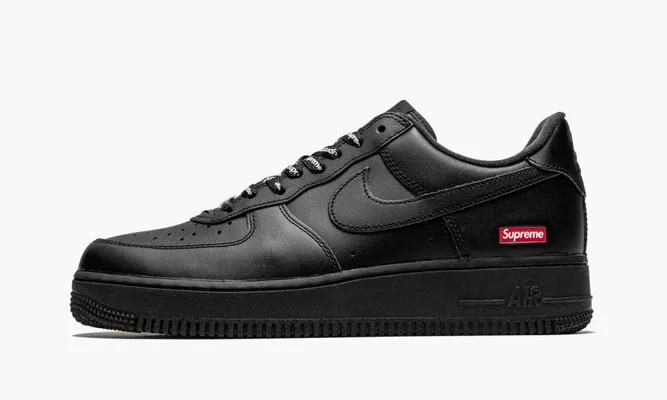 Кроссовки Nike Air Force 1 Low «Supreme - Mini Box Logo Black» черный