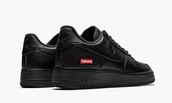Кроссовки Nike Air Force 1 Low «Supreme - Mini Box Logo Black» черный