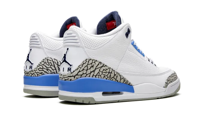 Кроссовки Air Jordan 3 «Unc» белый