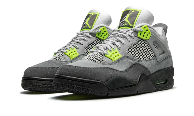 Кроссовки Air Jordan 4 SE «Neon» серый