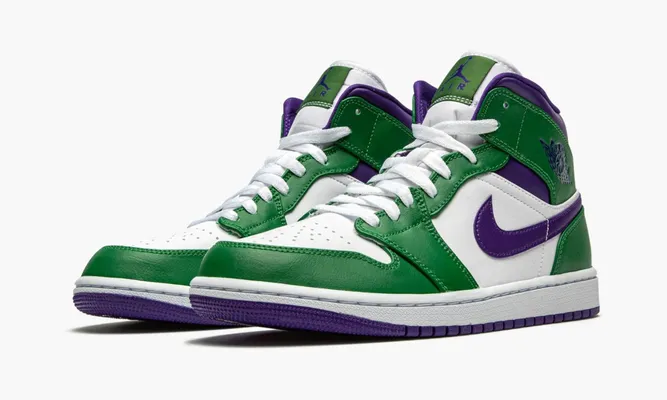 Кроссовки Air Jordan 1 Mid «Incredible Hulk» зеленый