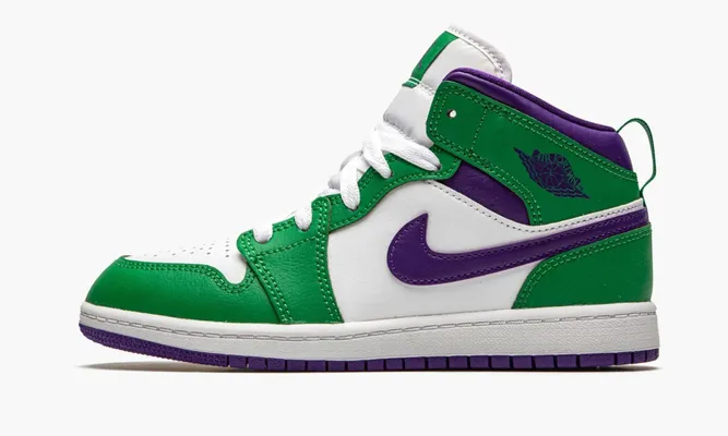 Для самых маленьких Air Jordan 1 Mid PS «Hulk» Kids зеленый
