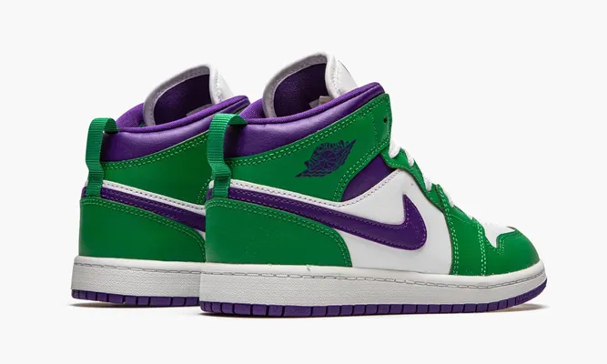 Для самых маленьких Air Jordan 1 Mid PS «Hulk» Kids зеленый