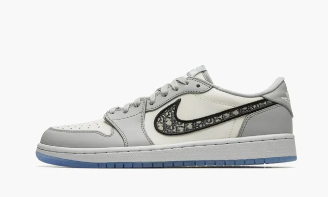 Кроссовки Air Jordan 1 Retro Low SE «Dior» серый
