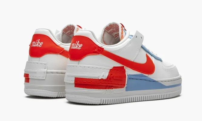 Кроссовки Nike Air Force 1 Low Shadow WMNS «Summit White Team Orange» белый