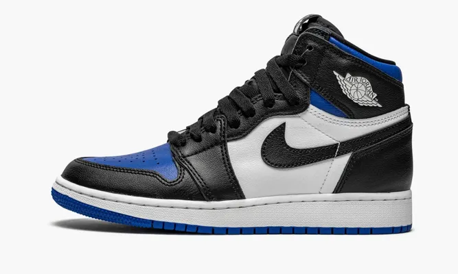 Кроссовки Air Jordan 1 High OG GS «Royal Toe» синий