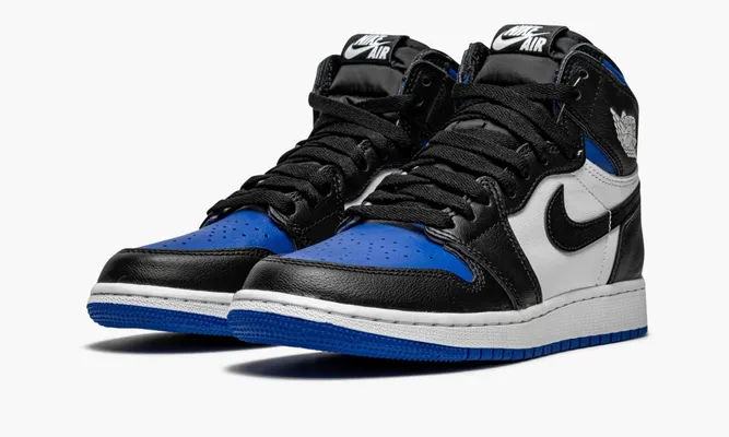 Кроссовки Air Jordan 1 High OG GS «Royal Toe» синий