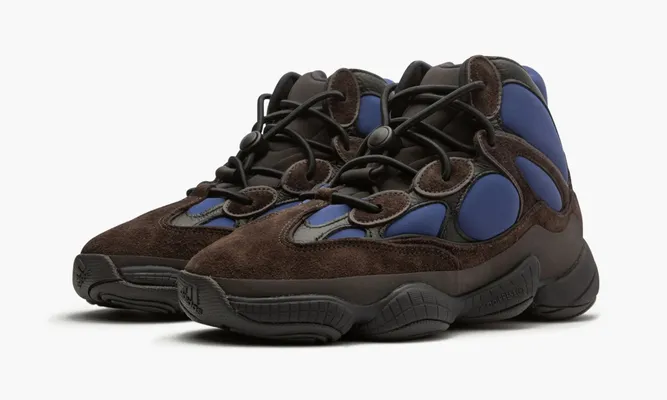 Кроссовки Yeezy 500 High «Tyrian» коричневый