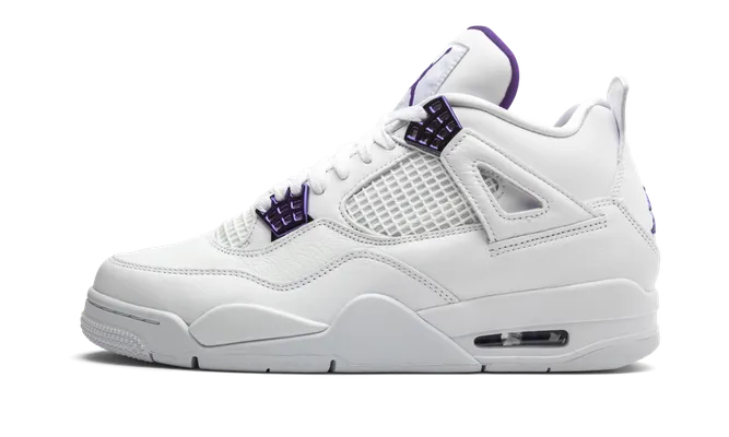 Кроссовки Air Jordan 4 «Metallic Pack - Purple» белый