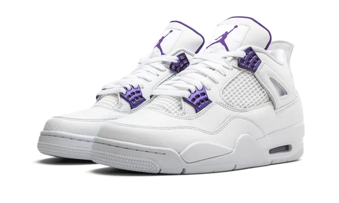 Кроссовки Air Jordan 4 «Metallic Pack - Purple» белый