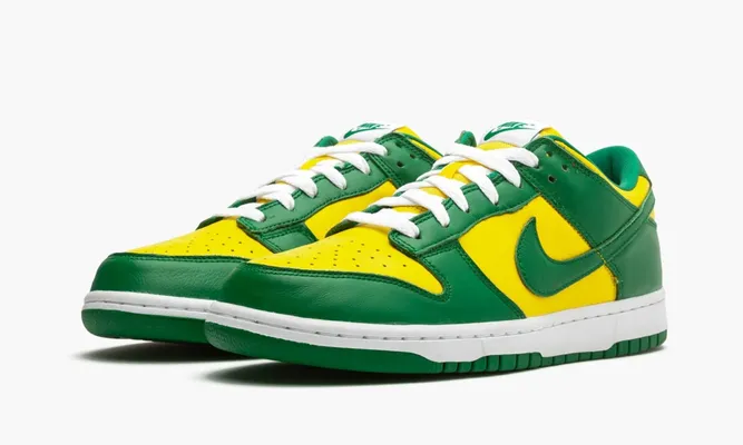 Кроссовки Nike Dunk Low «Brazil» зеленый