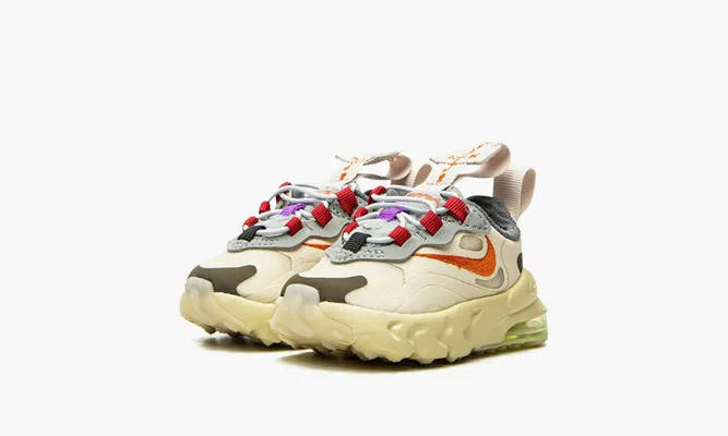 Для самых маленьких Nike Air Max 270 React TD «Travis Scott - Cactus Trails» Kids кремовый