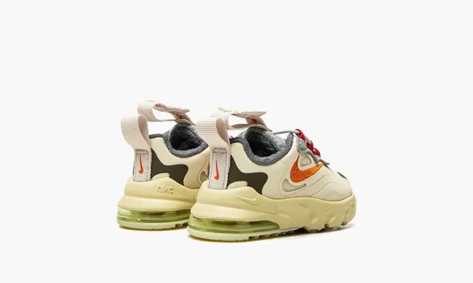 Для самых маленьких Nike Air Max 270 React TD «Travis Scott - Cactus Trails» Kids кремовый