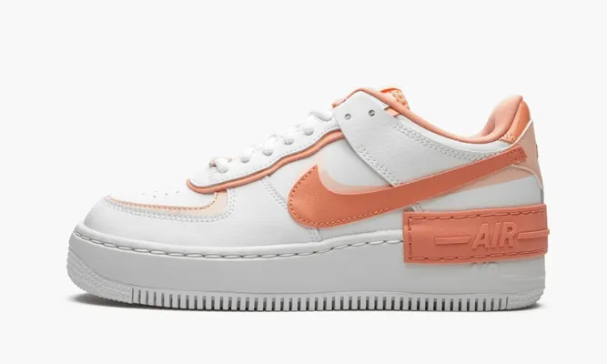 Кроссовки Nike Air Force 1 Low Shadow WMNS «Coral Pink» белый