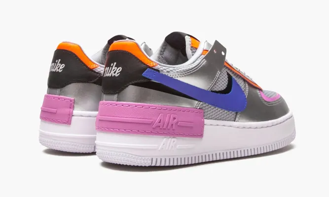 Кроссовки Nike Air Force 1 Low Shadow WMNS «Metallic Silver» металлический