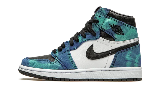 Кроссовки Air Jordan 1 High OG WMNS «Tie-dye» lightBlue
