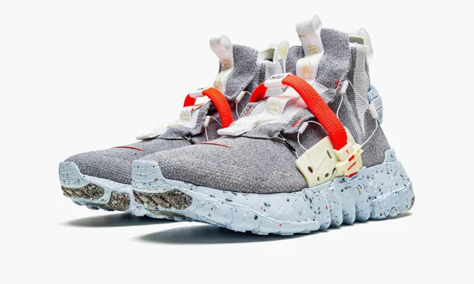 Кроссовки Nike Space Hippie 03 «Vast Grey Hyper Crimson» серый