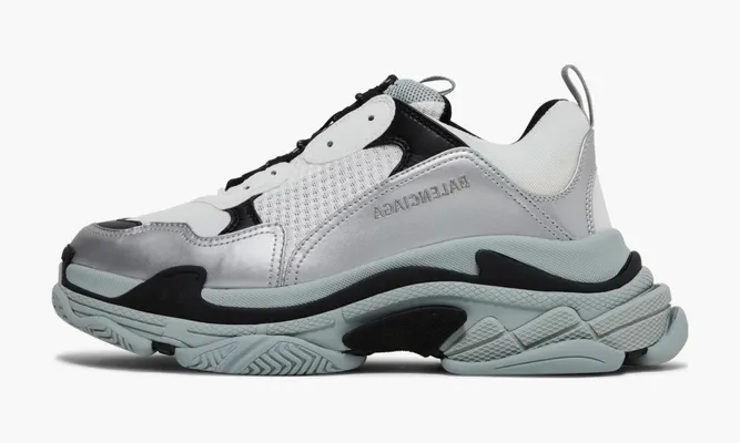 Кроссовки Balenciaga Triple S «Grey Metallic» серый