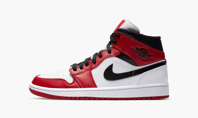 Кроссовки Air Jordan 1 Mid «Chicago 2020» белый,красный