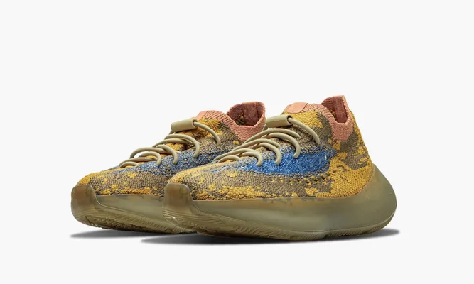 Для самых маленьких Yeezy Boost 380 «Blue Oat» Kids коричневый