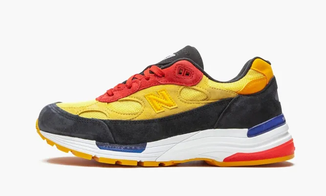 Кроссовки New Balance 992 «Yellow Red» разноцветный