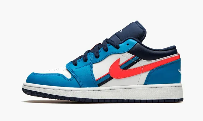 Кроссовки Air Jordan 1 Low GS «Game Time» lightBlue