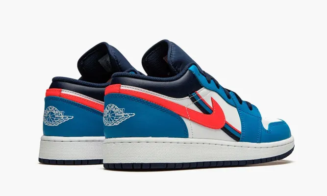 Кроссовки Air Jordan 1 Low GS «Game Time» lightBlue