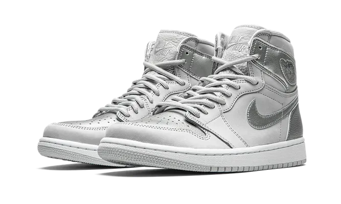 Кроссовки Air Jordan 1 High OG «Co.japan - Metallic Silver» серый