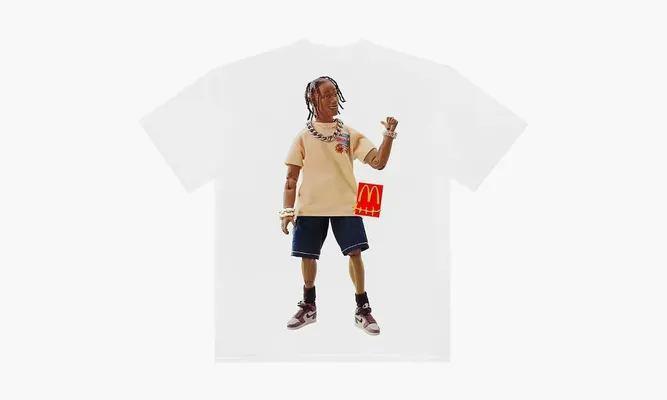 Одежда Travis Scott X Mcdonald's Action Figure Series T-shirt «White» белый