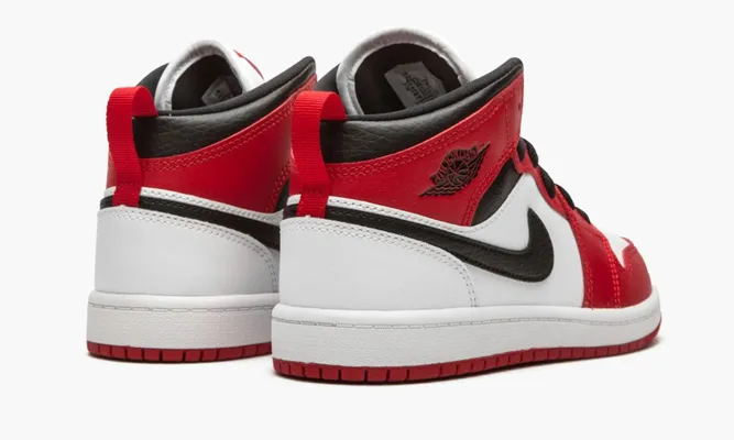 Для самых маленьких Air Jordan 1 Mid PS «Chicago 2020» Kids красный,белый