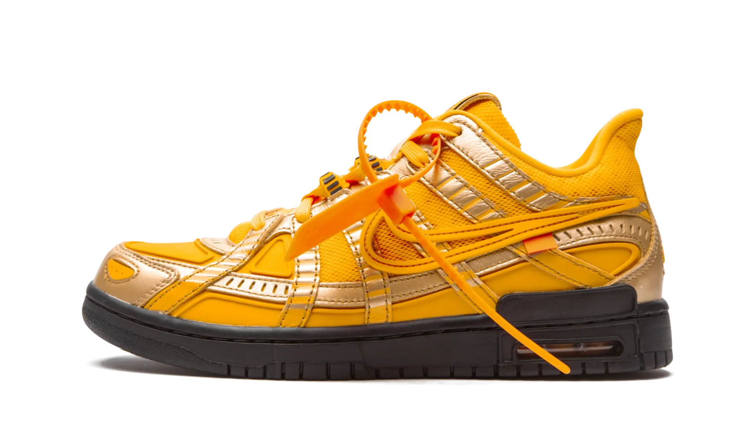 Nike Air Rubber Dunk «Off-white- University Gold»