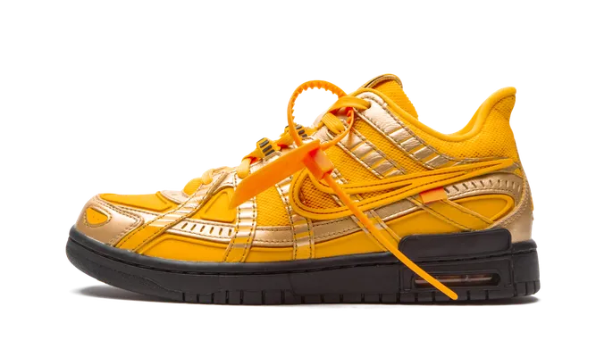 Кроссовки Nike Air Rubber Dunk «Off-white- University Gold» оранжевый