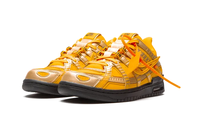 Кроссовки Nike Air Rubber Dunk «Off-white- University Gold» оранжевый