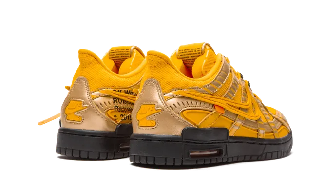Кроссовки Nike Air Rubber Dunk «Off-white- University Gold» оранжевый