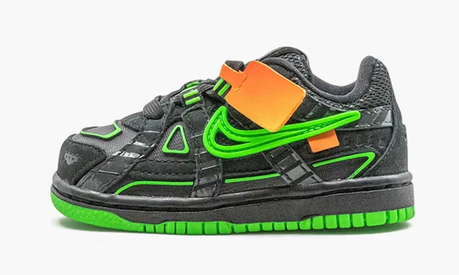 Для самых маленьких Nike Rubber Dunk TD «Off-white - Green Strike» Kids черный