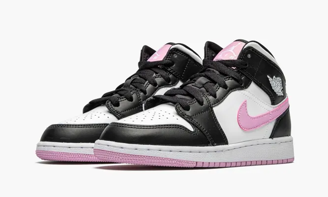 Кроссовки Air Jordan 1 Mid GS «Arctic Pink» розовый