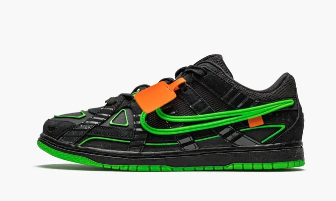 Для самых маленьких Nike Air Rubber Dunk PS «Off-white - Green Strike» Kids зеленый