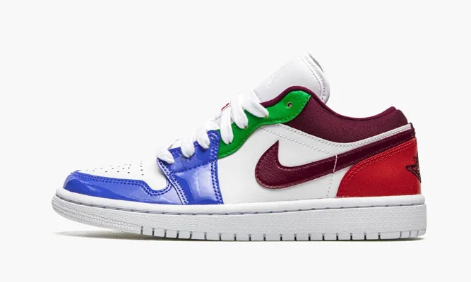 Кроссовки Air Jordan 1 Low SE WMNS «White / Multicolor» разноцветный