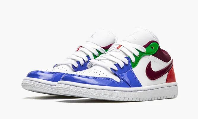 Кроссовки Air Jordan 1 Low SE WMNS «White / Multicolor» разноцветный